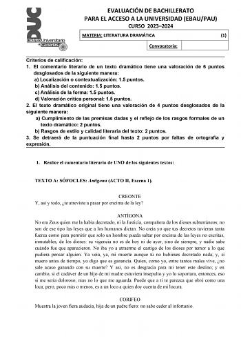 Examen de  (EBAU de 2024)