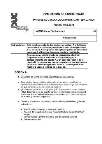 Examen de  (EBAU de 2024)