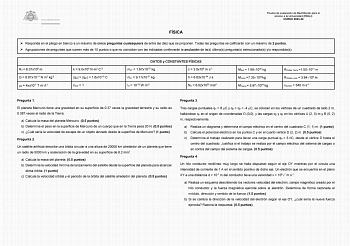 Examen de Física (EBAU de 2024)