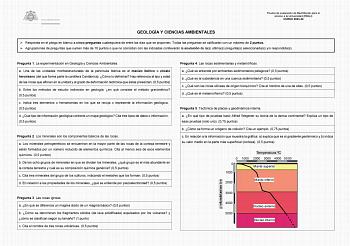 Examen de Geología (EBAU de 2024)