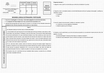 Examen de Portugués (EBAU de 2024)