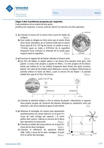 Examen de Física (PBAU de 2024)