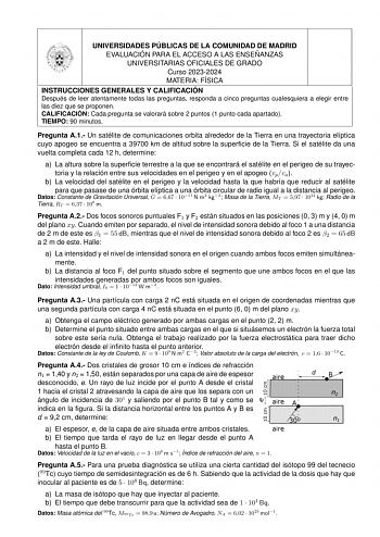 Examen de Física (EvAU de 2024)