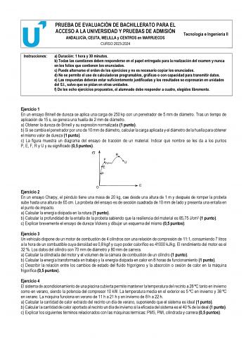 Examen de Tecnología e Ingeniería (PEvAU de 2024)