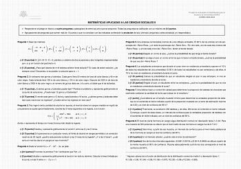 Examen de Matemáticas Aplicadas a las Ciencias Sociales (EBAU de 2024)