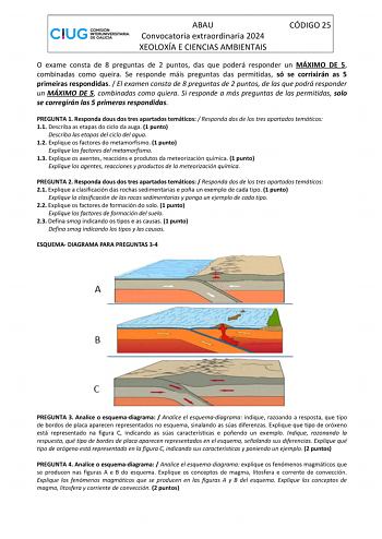 Examen de Geología (ABAU de 2024)