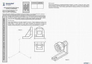 Examen de Dibujo Técnico II (EvAU de 2024)