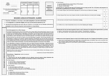 Examen de Alemán (EBAU de 2024)