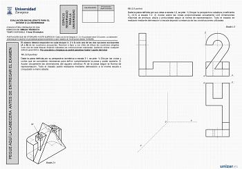 Examen de Dibujo Técnico II (EvAU de 2024)