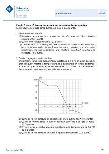 Examen de Ciencias Generales (PBAU de 2024)