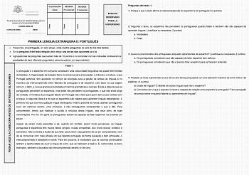 Examen de Portugués (EBAU de 2024)